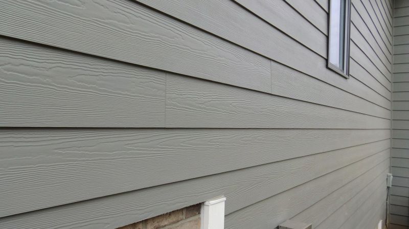 Fiber Cement Siding Being Installed